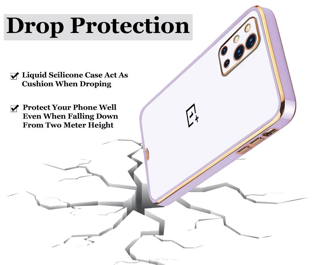 Electro Silicone Series Back cover Case For  OnePlus 8T - Purple