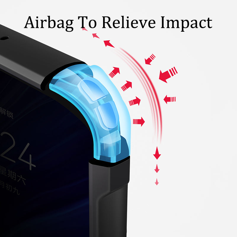 Vivo V20 Se ShockProof Transparent Silicone Back cover - Black