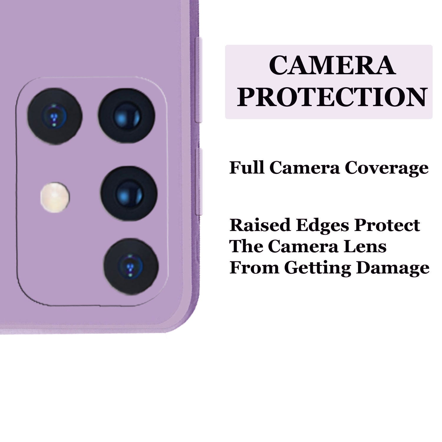 Samsung M51 Liquid Silicone Back Cover Case With TPU & Matte Finish - Purple