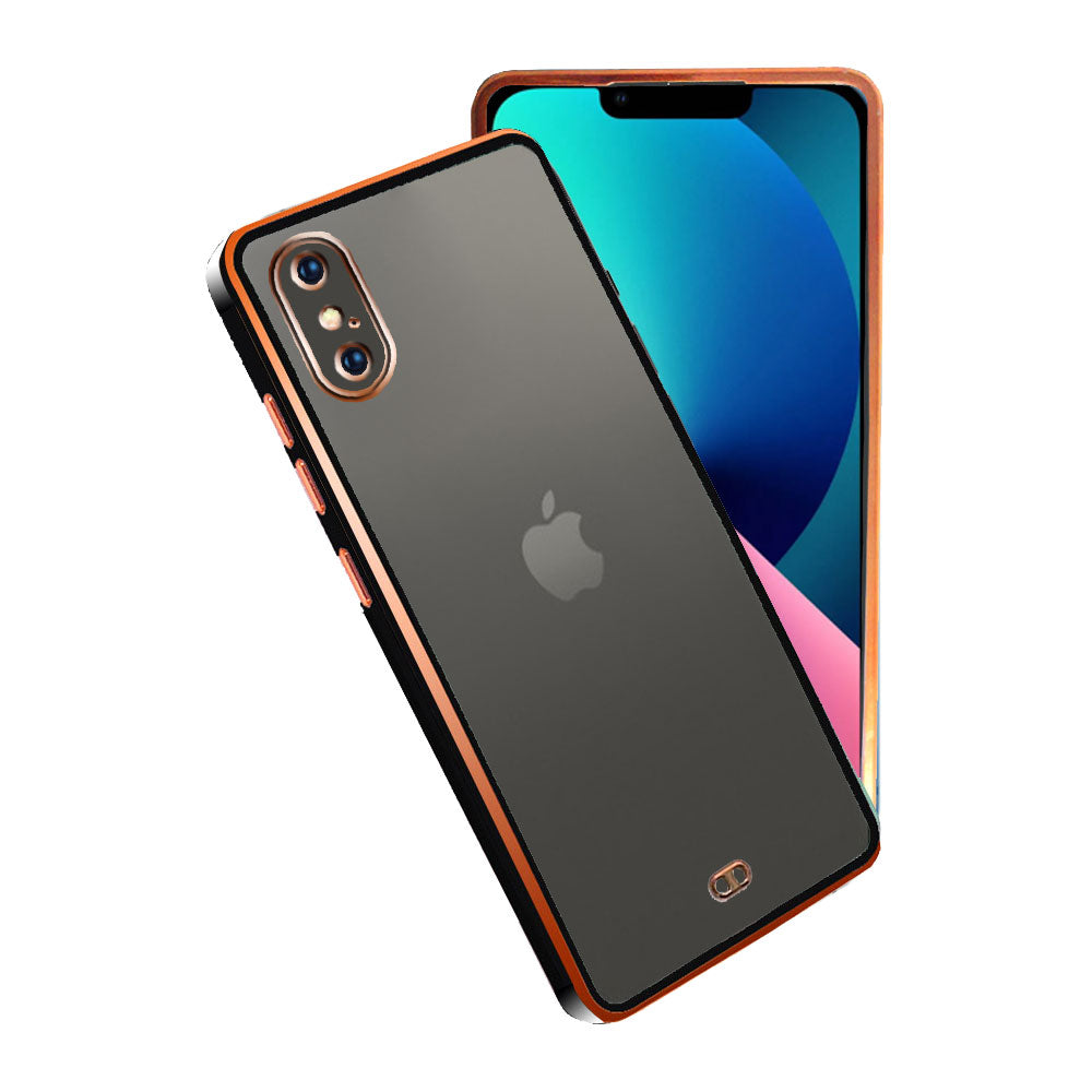 Electro Silicone Series Back cover Case For iphone X / XS - Black