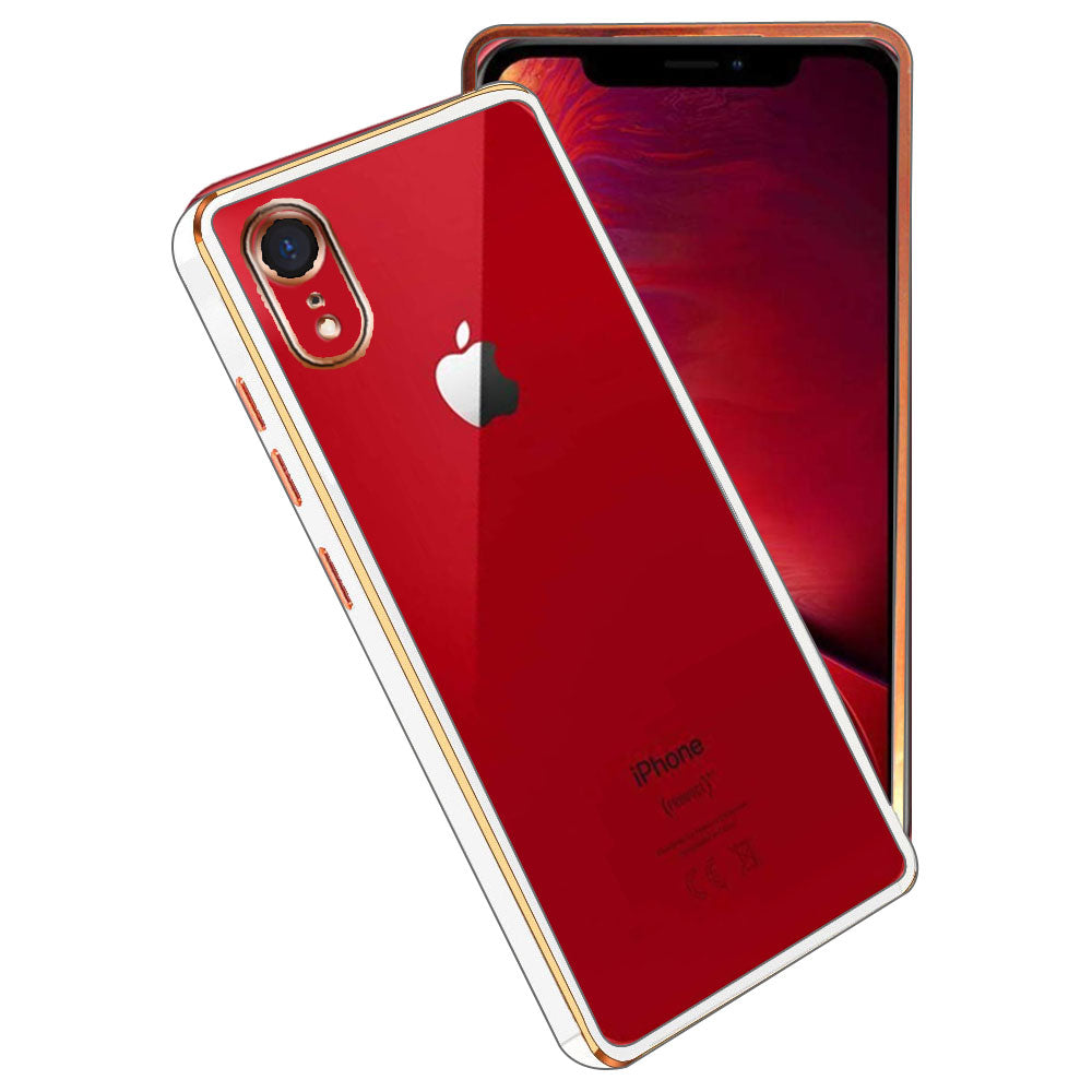 Electro Silicone Series Back cover Case For iphone XR - White