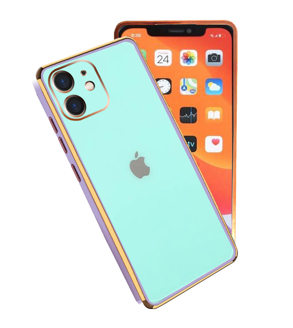 Electro Silicone Series Back cover Case For iphone 11 - Purple