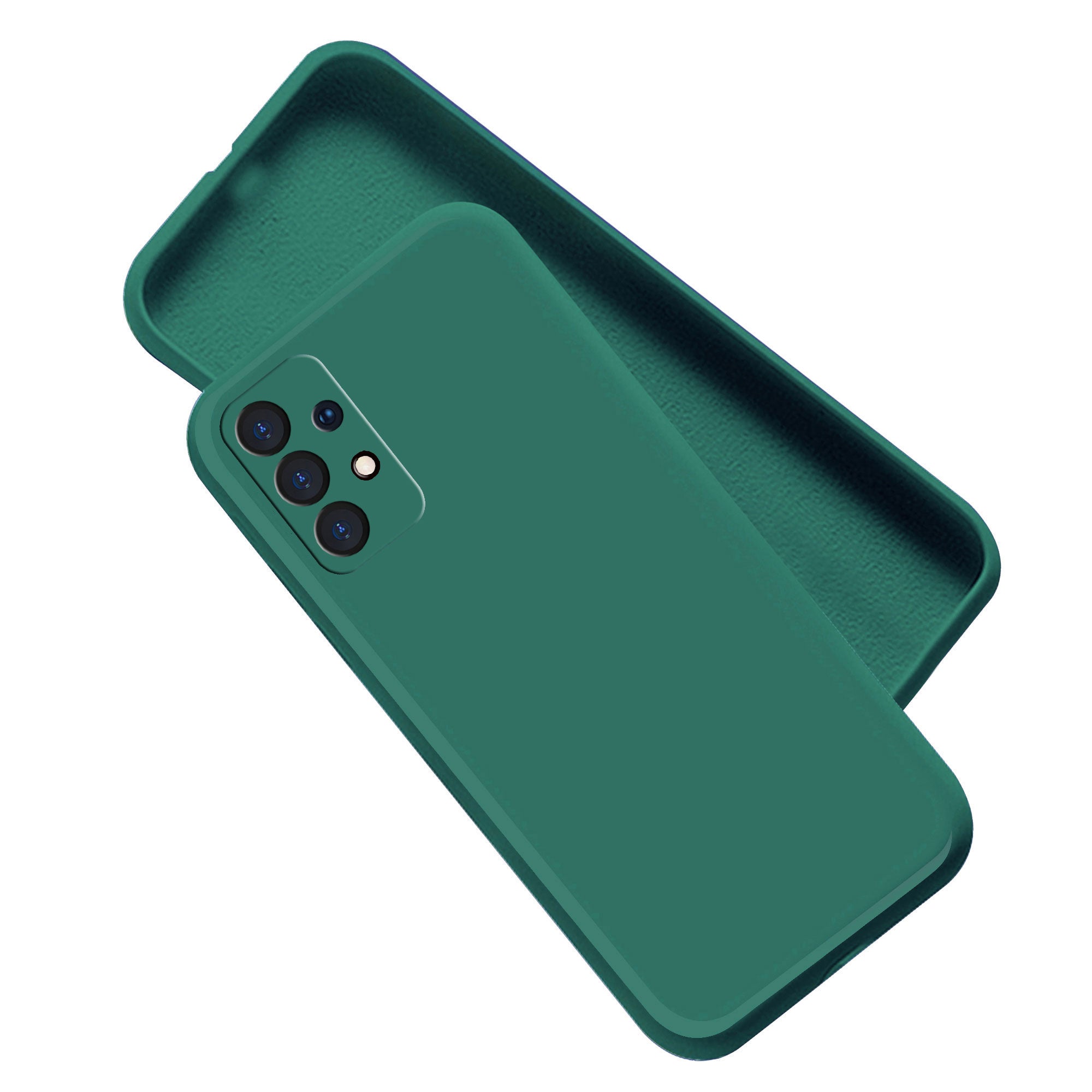 Samsung Galaxy A52 / A52s 5G Liquid Silicone Back Cover Case With TPU & Matte Finish - Green